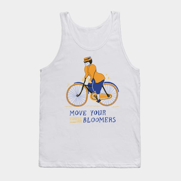 MOVE YOUR BLOOMERS! We can do it! Biker girl Tank Top by Delaserratoyou